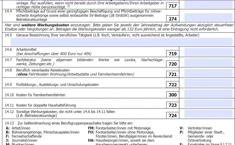 Werbungskosten Bewerbung